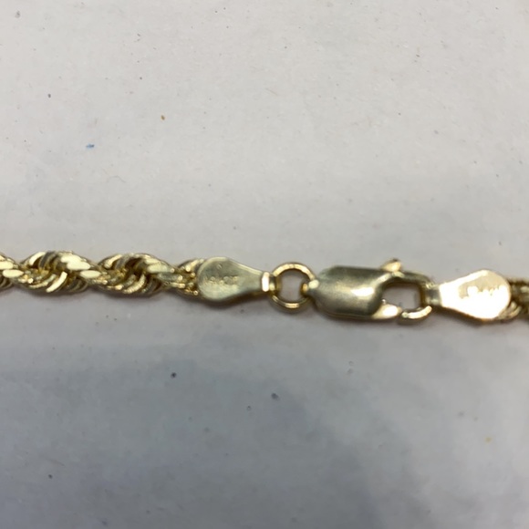 NEW 14K Solid Gold Rope Chain - Picture 4 of 5